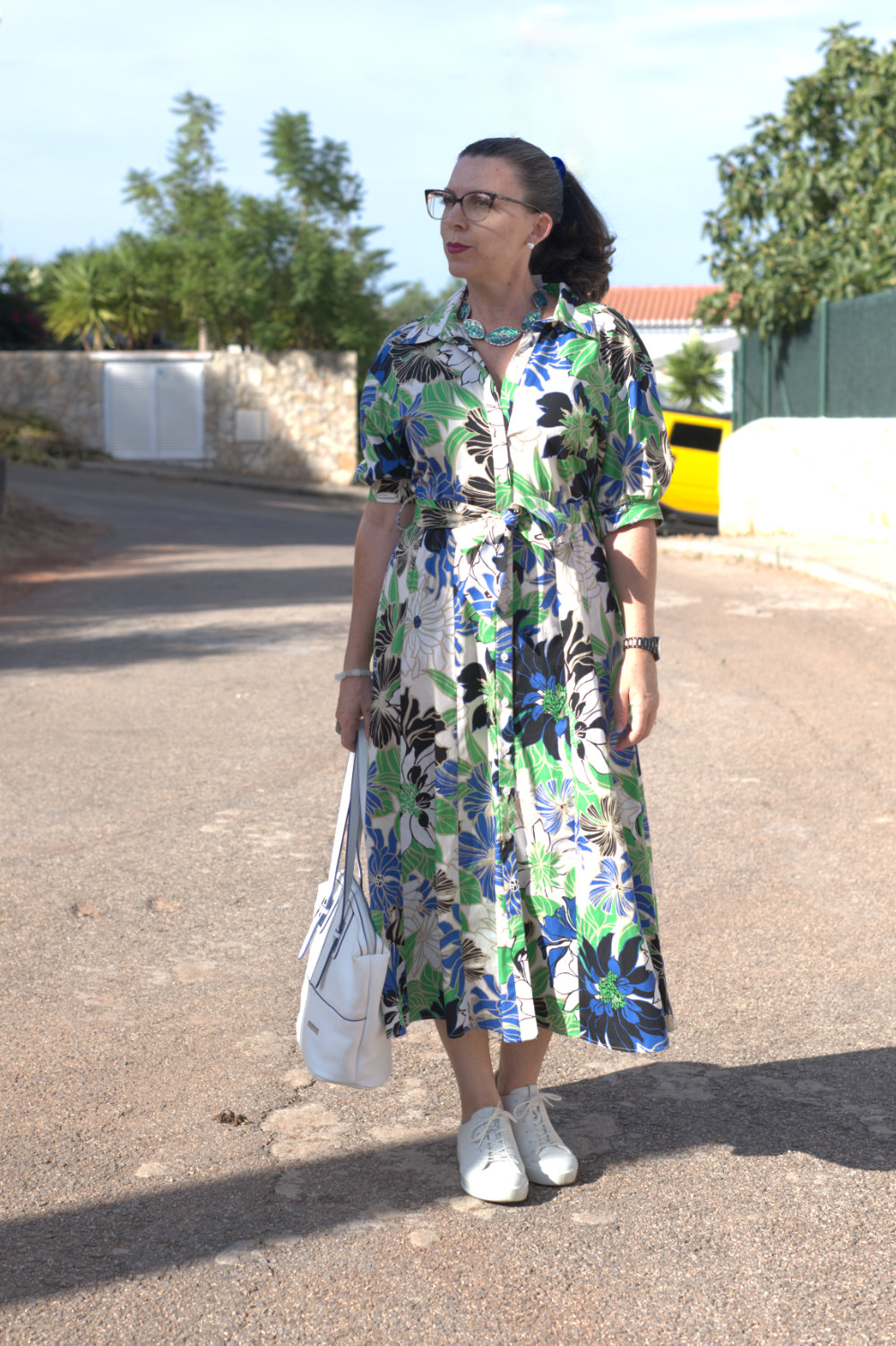 Blue and Green Zara Dress