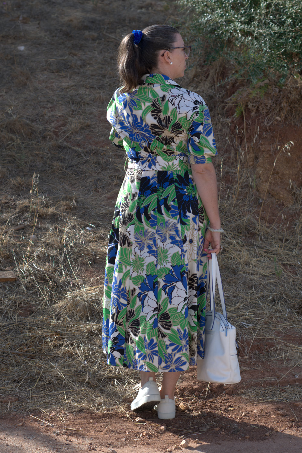 Blue and Green Zara Dress